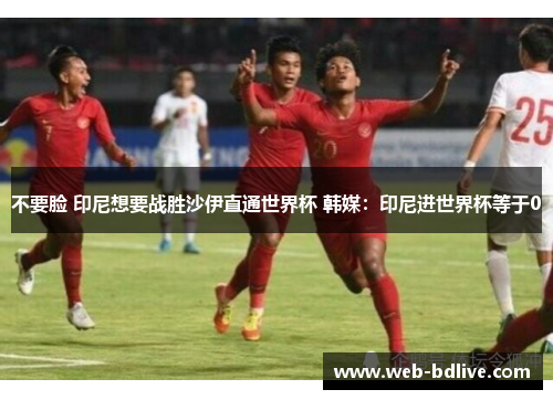 不要脸 印尼想要战胜沙伊直通世界杯 韩媒：印尼进世界杯等于0